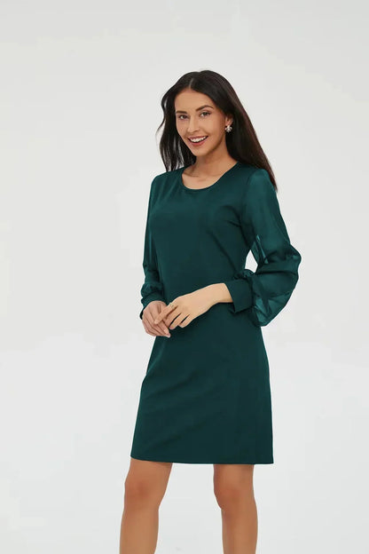 Transparentes Damen-Sommerkleid aus leichtem, atmungsaktivem Polyester – feminine Silhouette für Sommerausflüge 1