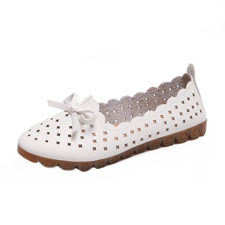 Damen-Ballerinas, Lochmuster, Synthetikmaterial 8