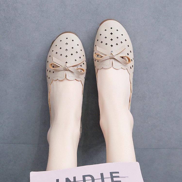 Damen-Ballerinas, Lochmuster, Synthetikmaterial 3