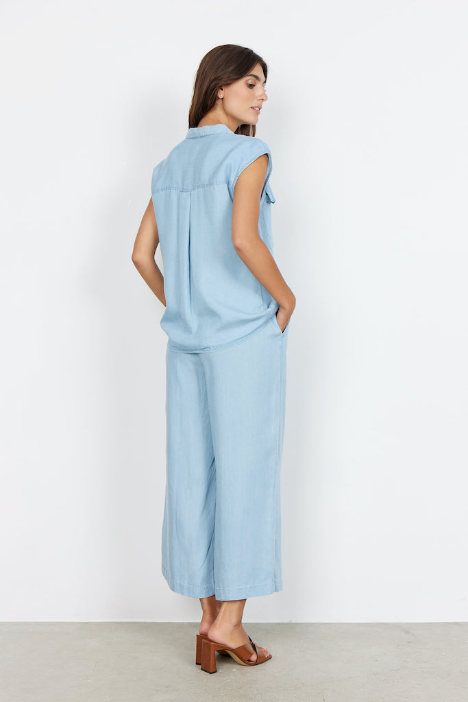 Damen-Loose-Fit-Hose im Denimlook, 100% Lyocell-4