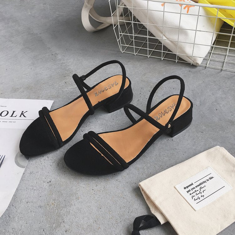 Damen-Sandalen, Blockabsatz, elegante Riemen, hochwertiges Material 9