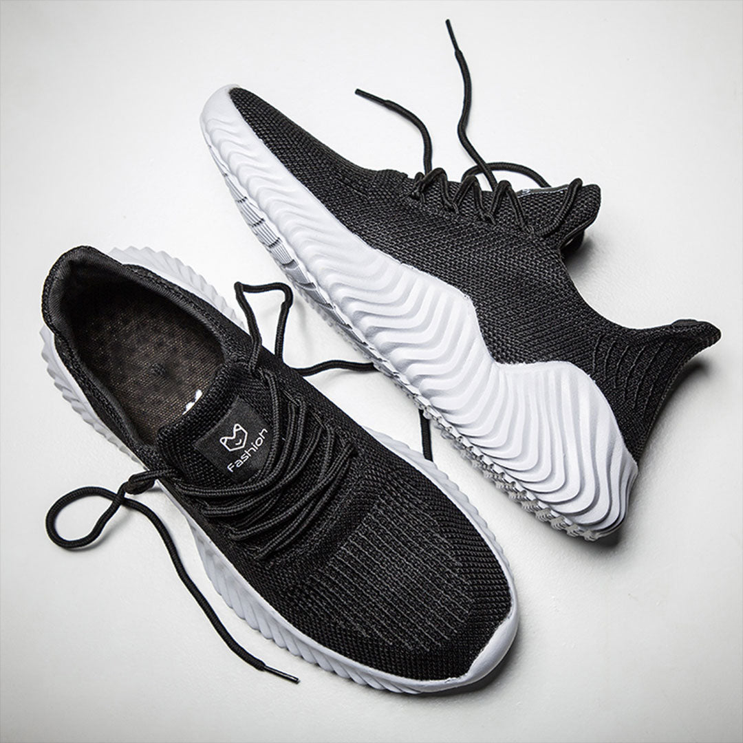 Sportliche Herrenschuhe aus Leder mit Memory-Schaumsohle – leicht und langlebig, perfekt für Training und Alltag 3