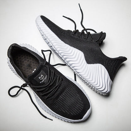 Sportliche Herrenschuhe aus Leder mit Memory-Schaumsohle – leicht und langlebig, perfekt für Training und Alltag 3