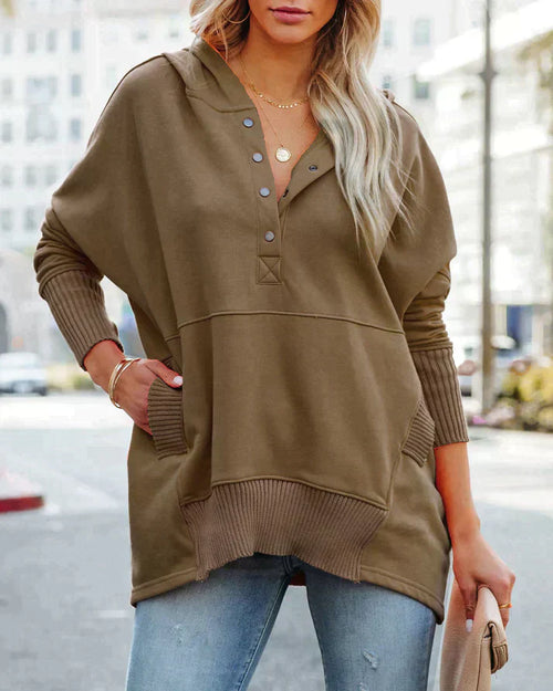 Damen-Fleecepullover, V-Ausschnitt, weicher Fleece, normale Passform-1