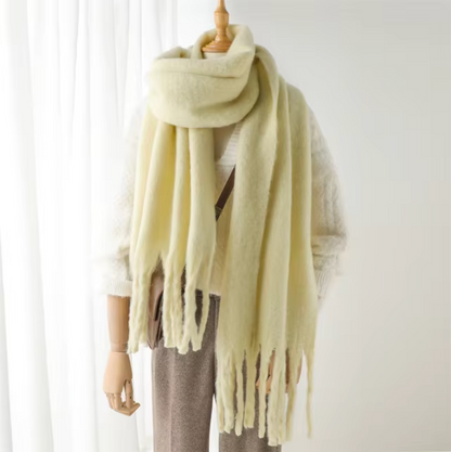 Winterschal für Damen aus kaschmirähnlichem Material mit langen Fransen – Elegantes und vielseitiges Pashmina-Design 23