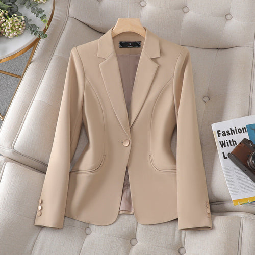 Damen Blazer Slim Fit 3D-Muster Polyester-1