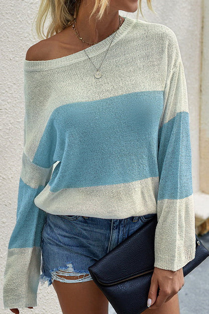 Damen-Strickpullover mit Rundhals aus 100 % Acryl, weich und bequem -4