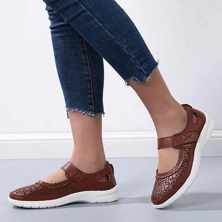 Damen-orthopädische Komfortschuhe, Leder-6