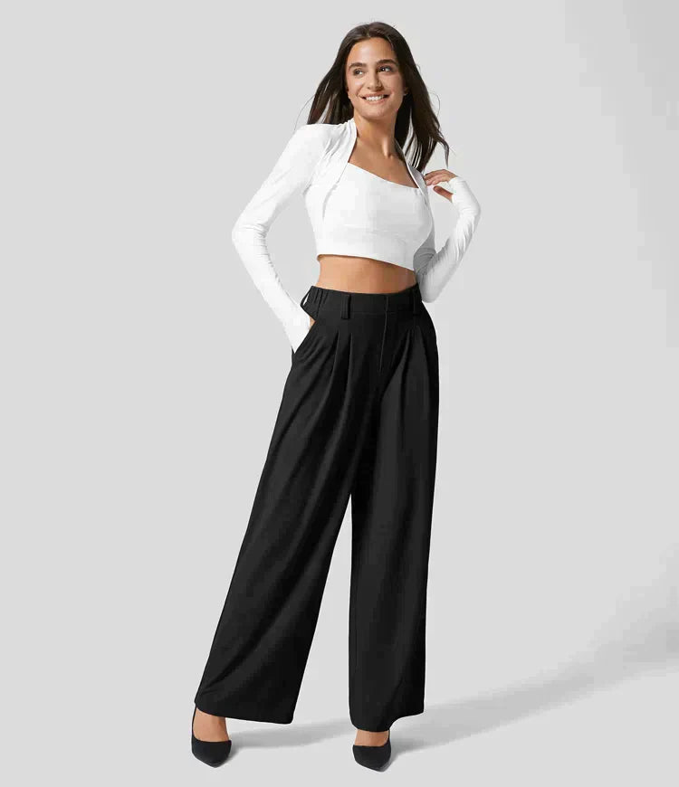 Damen-Hose, weicher Stoff, bequeme Passform-5
