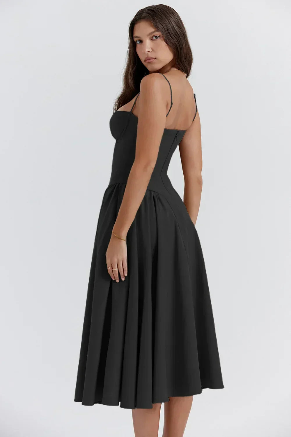 Variantenbild für Damenkleid im Korsettstil aus atmungsaktivem Material-5