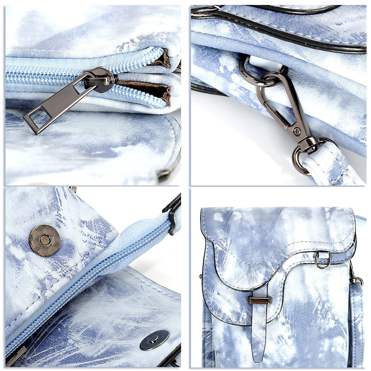 Damen Schultertasche Minimalistischer PU-Leder Kompaktes Design-5