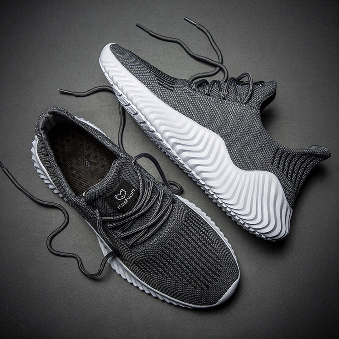 Sportliche Herrenschuhe aus Leder mit Memory-Schaumsohle – leicht und langlebig, perfekt für Training und Alltag 4
