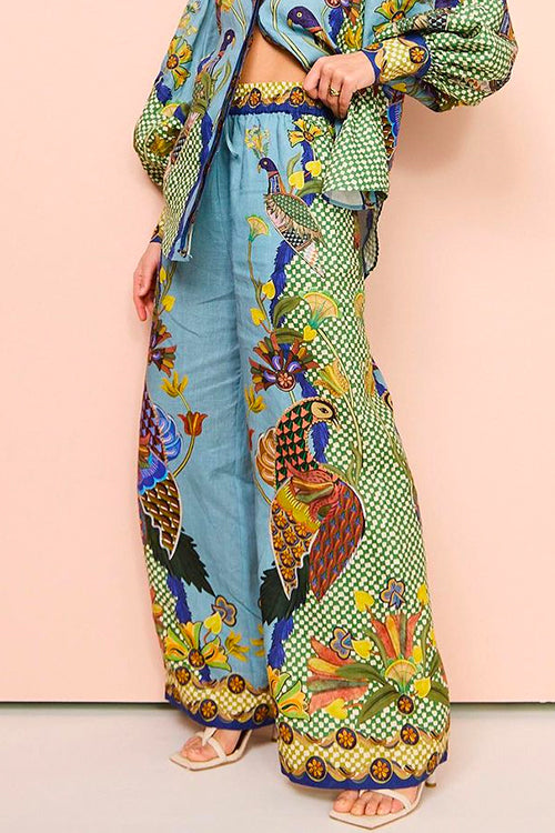 Variant image for Damen-Hose, weites Bein, Loose Fit, Baumwollmischung-1