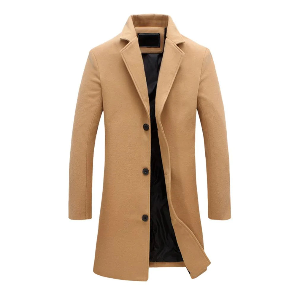 Langer Wintermantel Damen Hochwertige Baumwolle Elegantes Design-1