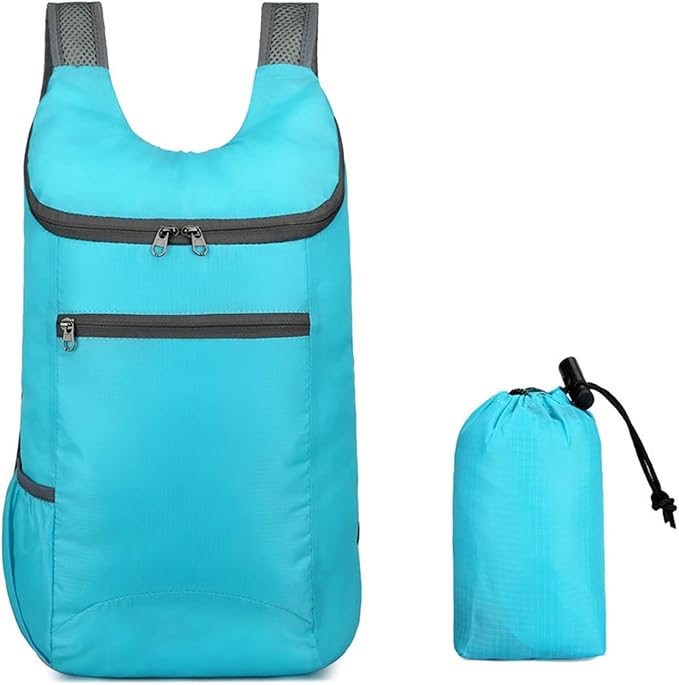 Faltbarer Rucksack, 10L, Nylon, leicht für Reisen und Tagesausflüge 9