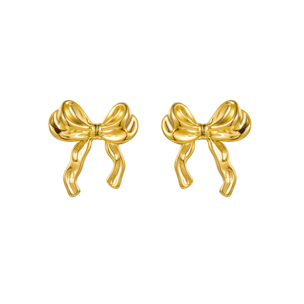 Damen-Ohrringe, zeitloses Design, hochwertiges Metall-2