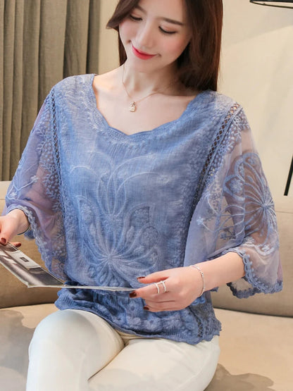 Trendige Damenbluse aus Polyester – modernes Design, bequeme Passform, perfekt für Alltag und Fest 2