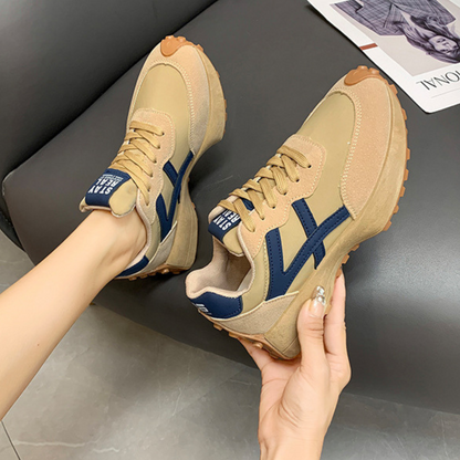 Damen-Retro-Sneaker, Wildleder-Details, gepolsterte Sohle-4