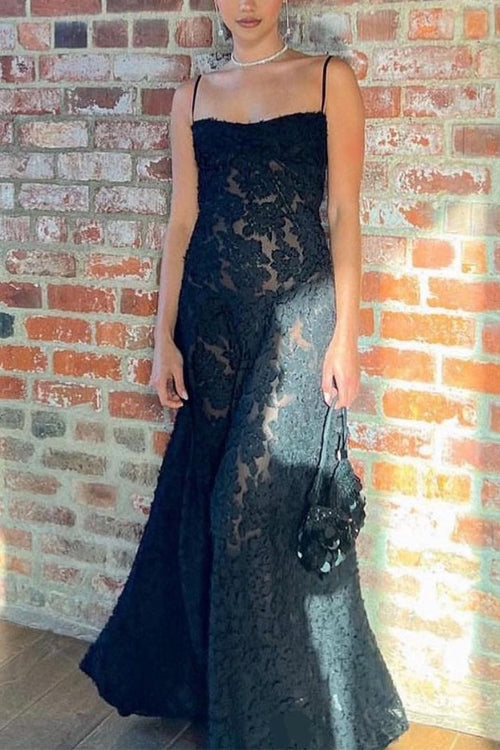 Variant image for Damen-Maxikleid, Spaghettiträger, Blumen, Baumwolle, Polyester-4