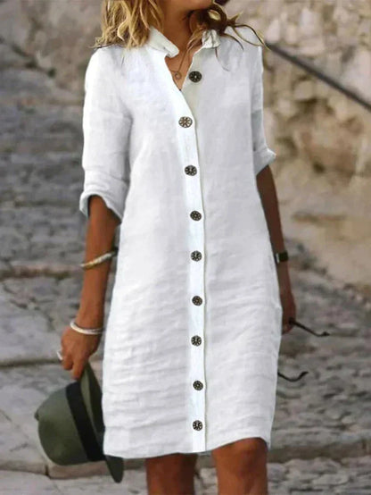 Damen-Kleid, elegant, leicht, Material, für Sommer und Fest-1