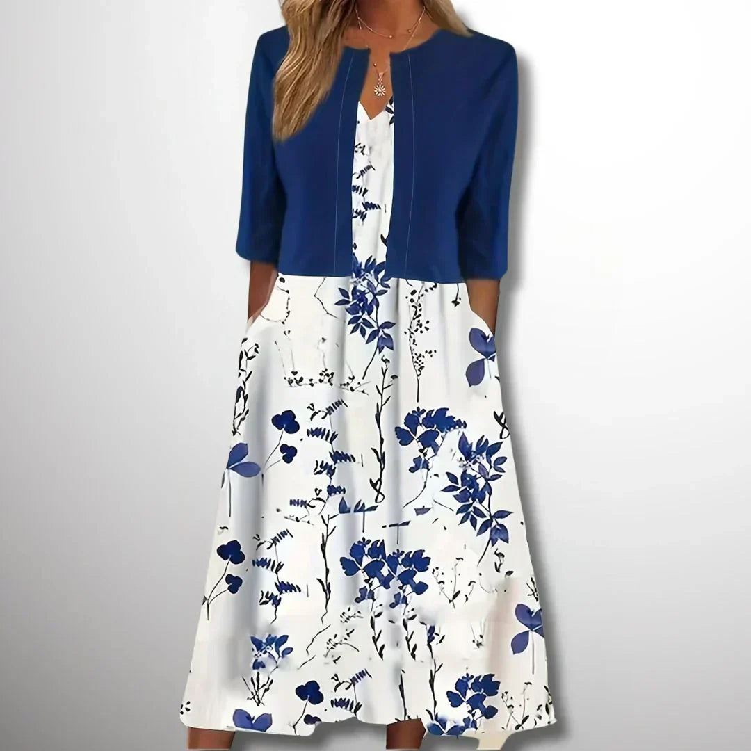 Damen-Kleid, elegant, erstklassiger Stoff-2