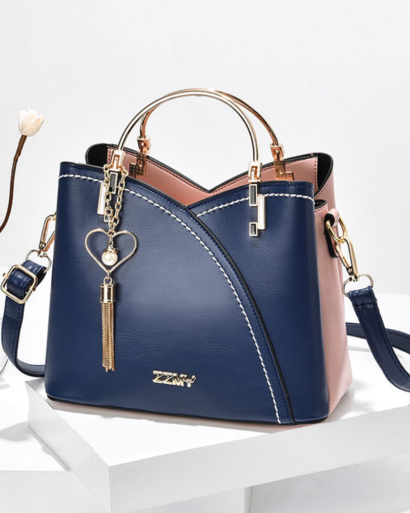 Damen-Handtasche Geräumig Leder Elegantes Design-1
