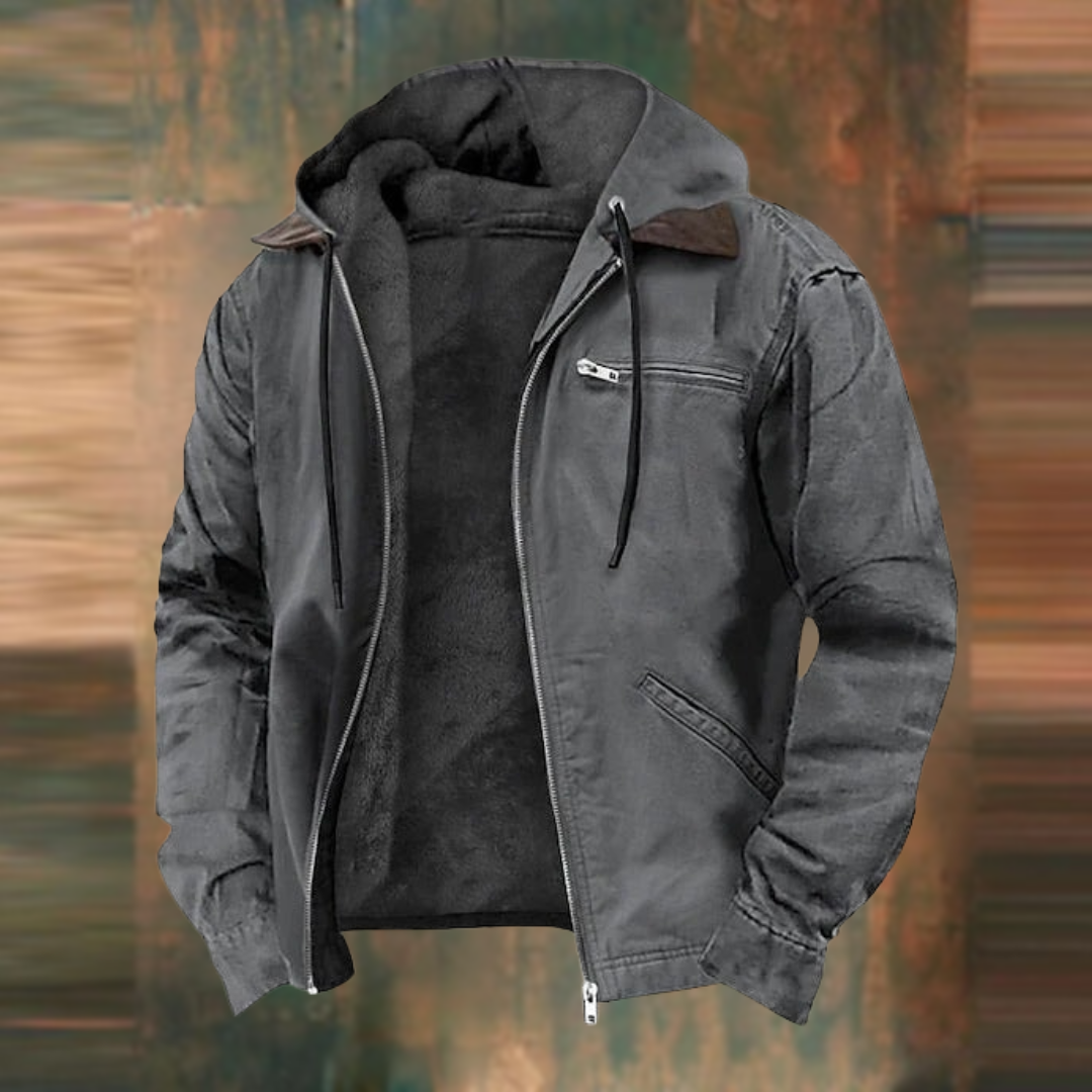 Damenjacke Herbstmode mit Kapuze und mehreren Taschen Weiches wärmendes Design-5