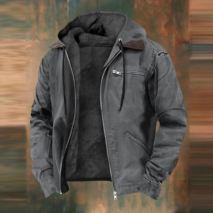 Damenjacke Herbstmode mit Kapuze und mehreren Taschen Weiches wärmendes Design-5