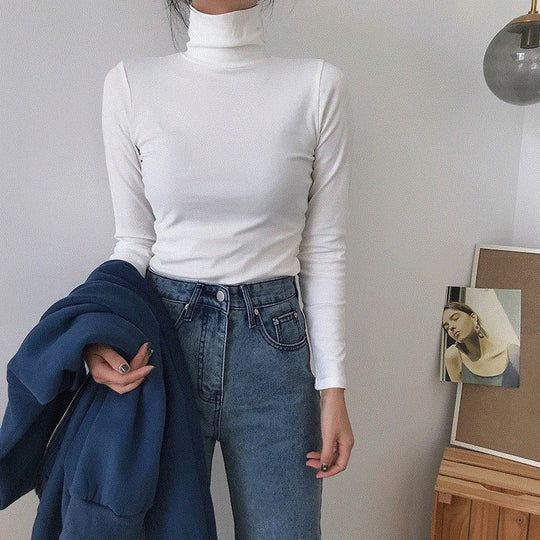 Damen-Pullover, lange Ärmel, weiches Material, elegant 1