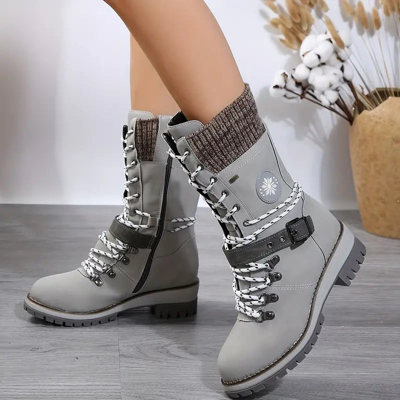 Variant image for Gefütterte Damen-Winterstiefel, bequem, rutschfest, hochwertig, Material-25