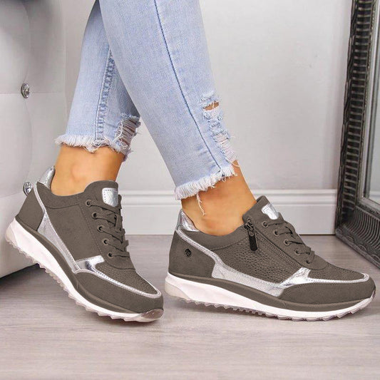 Damen-Komfortschuhe mit orthopädischer Unterstützung aus Synthetikmaterial – leichte und stilvolle Sneaker für Alltag und Freizeit 1