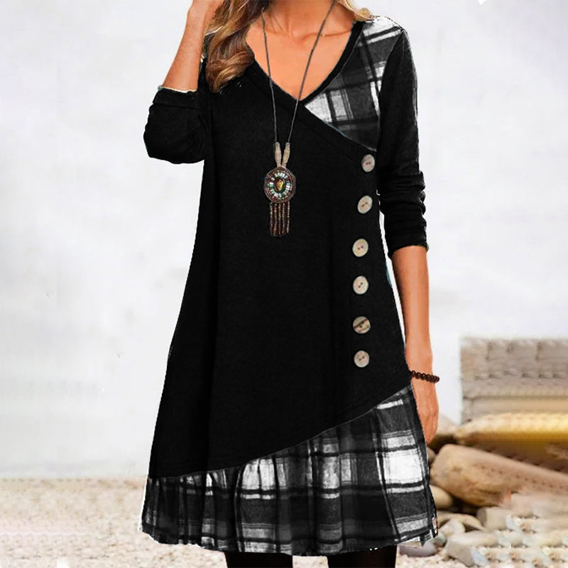 Damen-Kleid, lang, elegant, leicht, Material-2