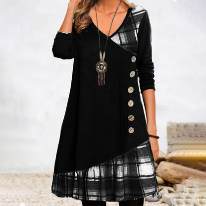 Damen-Kleid, lang, elegant, leicht, Material-2