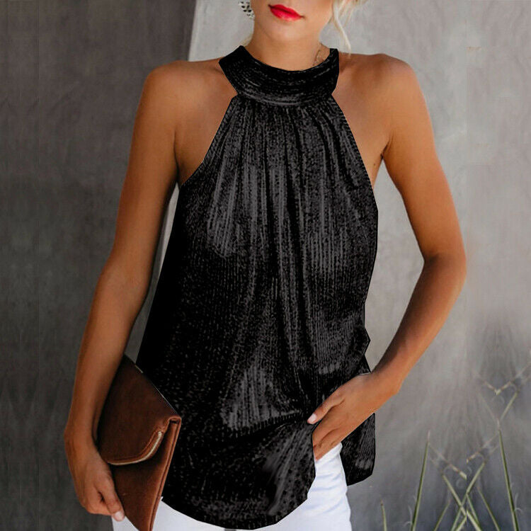 Variant image for Damen-Top, Mock-Ausschnitt, Polyester und, leicht, luftig-1