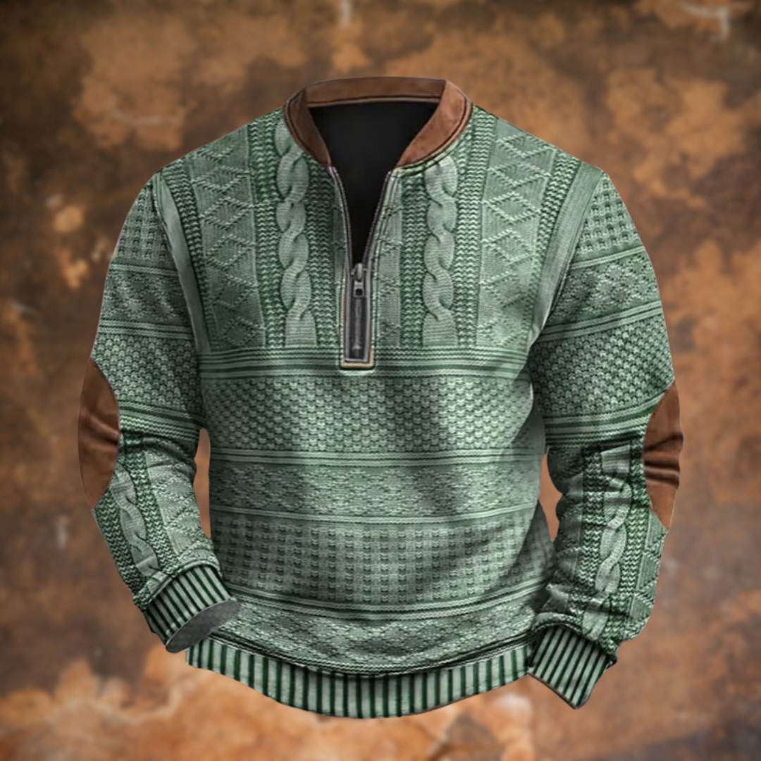 Damenpullover Mit Reißverschluss Weiches Polyester-6