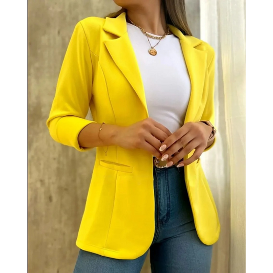 Damen Blazer Vintage Stil Hochwertiger Stoff Elegantes Design-1