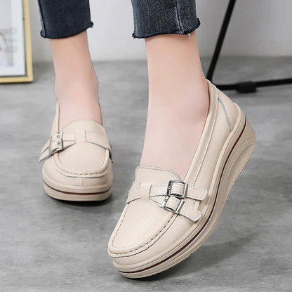Variant image for Herrenschuhe, Leder, Retro Schnalle, dicke Sohle, komfortabler Stil-1