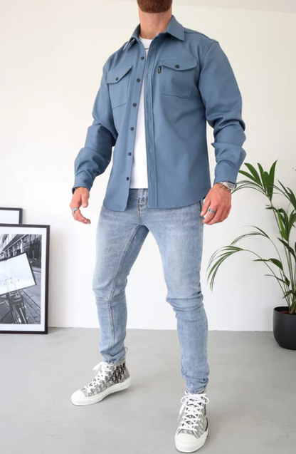 Elegante Damen-Hemdjacke aus leichtem Material – klassischer Knopfverschluss, perfekte Passform, mehrere Farben 1