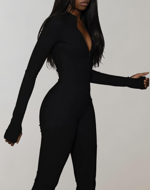 Damen-Jumpsuit Bodycon Dehnbares Material Trendy Design 1
