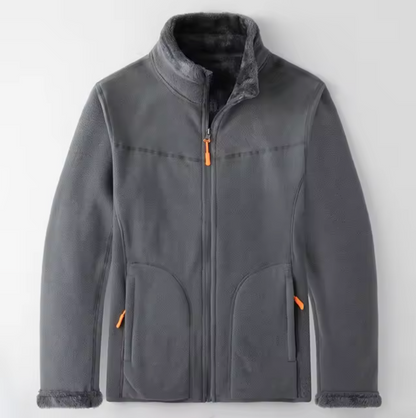 Damen-Fleecejacke, beidseitig, lässiger Schnitt, hochwertig, Fleece-1