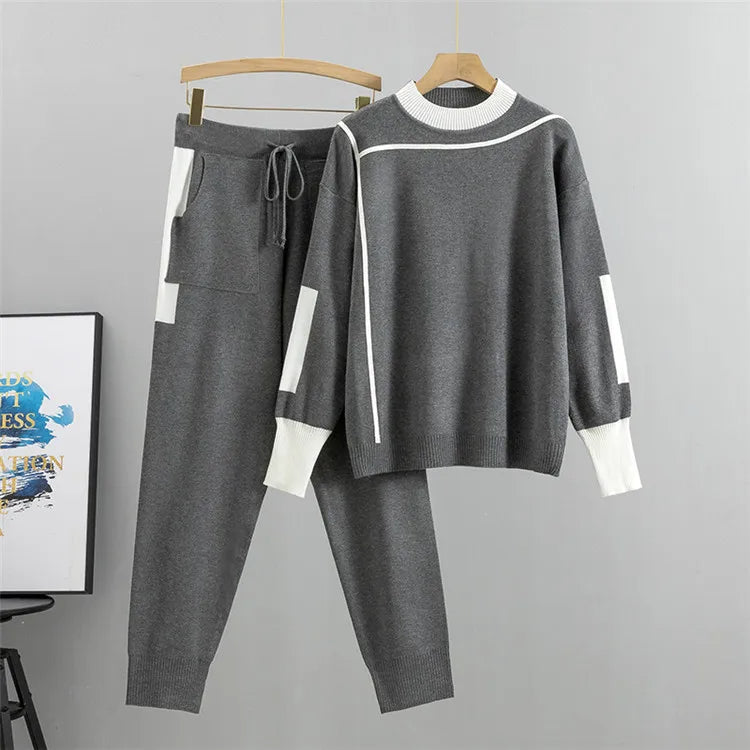 Variant image for Damen-Strickpullover, langärmelig, Polyester, elegantes Design-1
