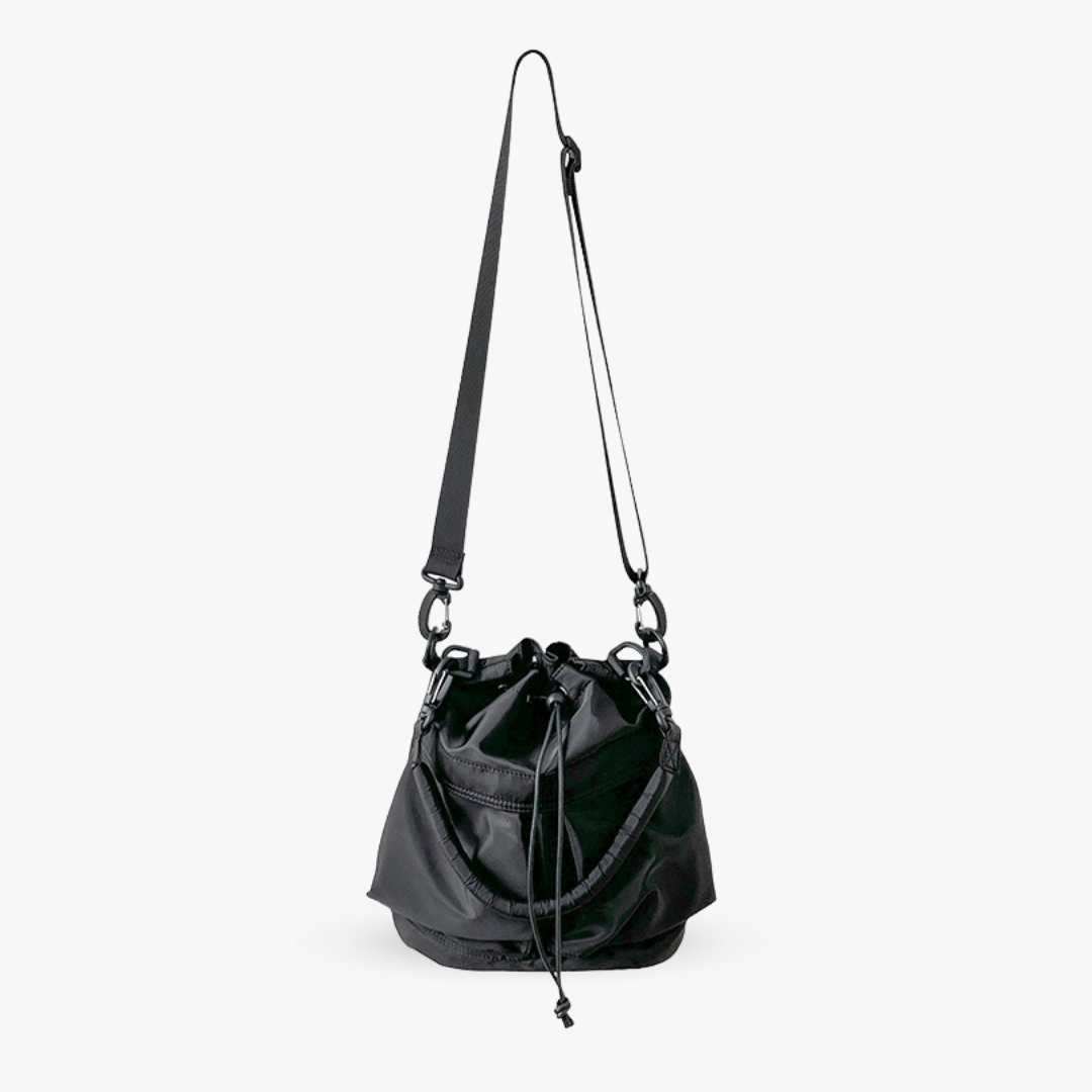 Damen Tasche Nylon mit abnehmbarem Gürtel und mehreren Fächern-4