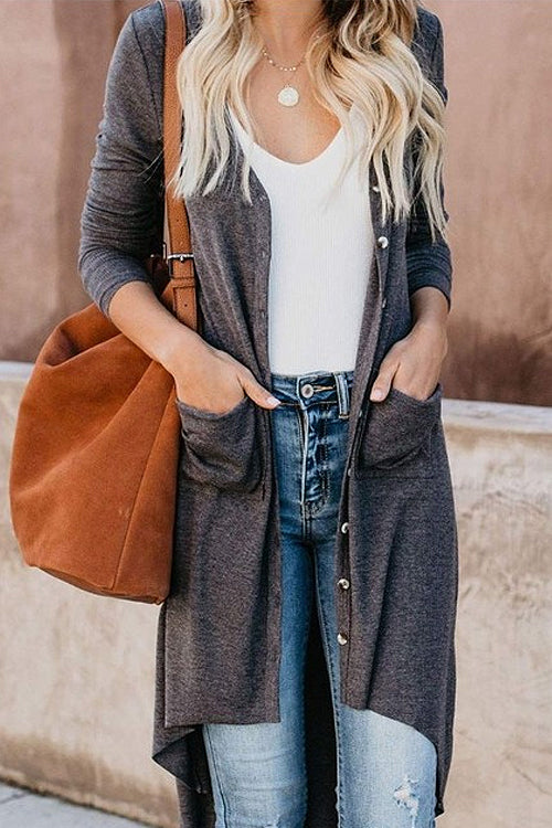 Lange Winterjacke für Damen aus weichem Acryl mit lässiger Passform – Warmer und stilvoller Wintermantel für kalte Tage 10