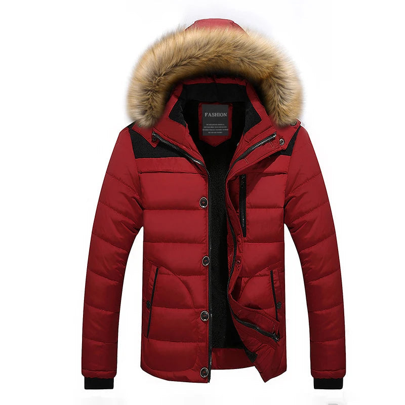 Winterjacke Damen mit Kapuze Polyester Wind- und wasserabweisend Langer Schnitt 5