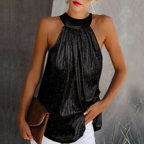 Damen-Top, Mock-Ausschnitt, Polyester und, leicht, luftig-1