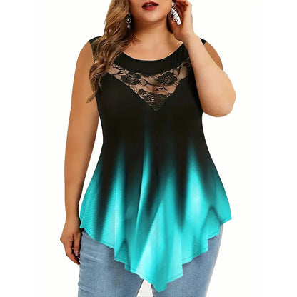 Plus-Size-Kleid für Damen, elegantes Design aus Polyester, für Fest und Alltag-1