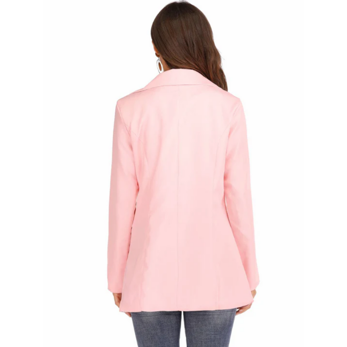 Damen Blazer Enger Geschnitten Modernes Design Hochwertiger Stoff-3
