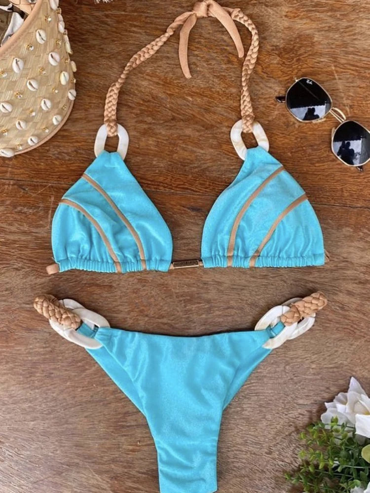 Variant image for Damen Bikini-Set Trendig und Bequemes Nylon Spandex-1