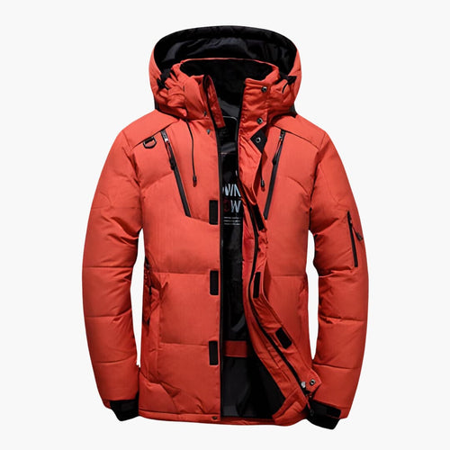 Herren Daunenjacke Isolierend Wetterbeständig Synthetisches Design-1