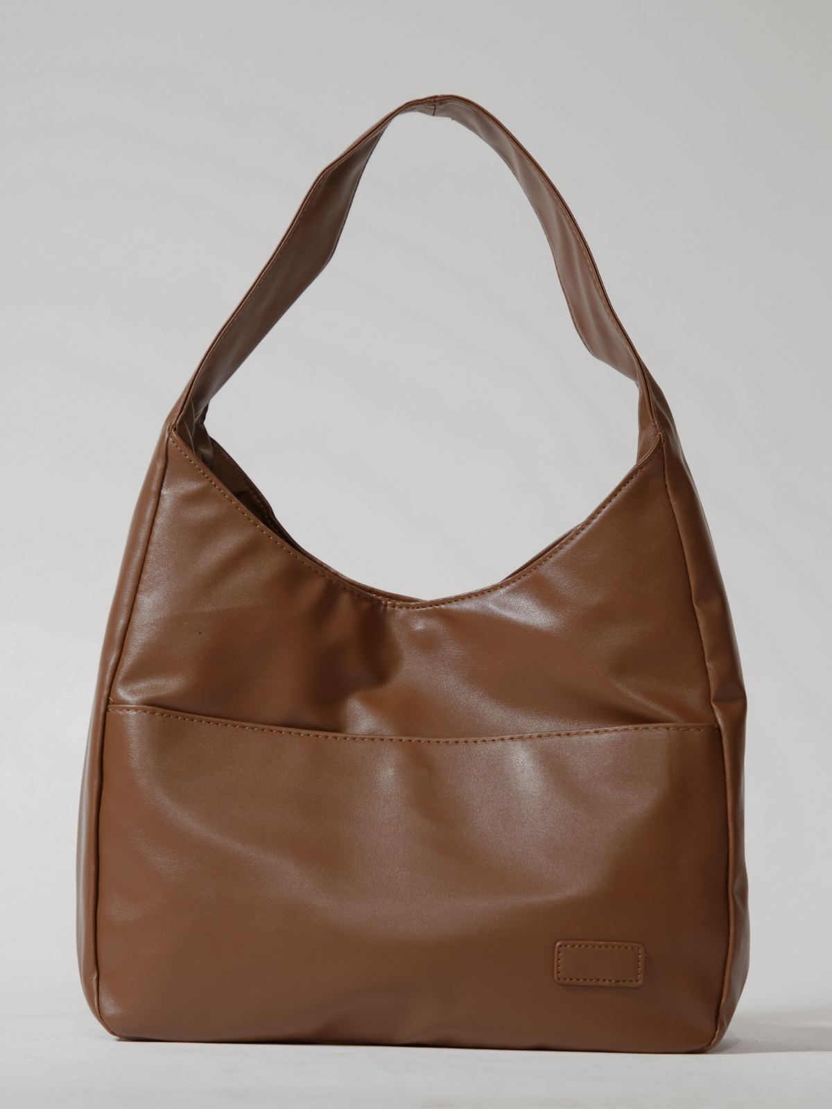 Damen-Rucksack, runde Form, Kunstleder mit Reißverschluss 9